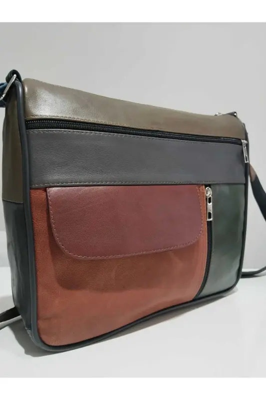 HAKİKİ DERİ ADIN ÇANTA (27CM X 25CM)-Çok Renkli 26 - 2