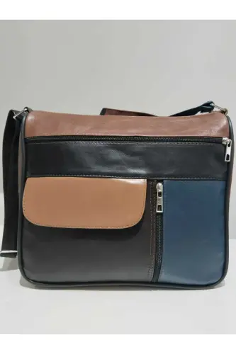 HAKİKİ DERİ ADIN ÇANTA (27CM X 25CM)-Çok Renkli 28 