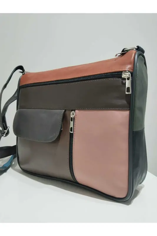 HAKİKİ DERİ ADIN ÇANTA (27CM X 25CM)-Çok Renkli 29 - 3