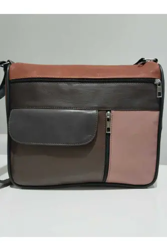 HAKİKİ DERİ ADIN ÇANTA (27CM X 25CM)-Çok Renkli 29 