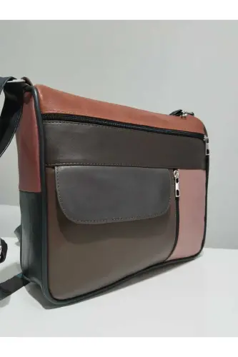 HAKİKİ DERİ ADIN ÇANTA (27CM X 25CM)-Çok Renkli 29 - ATTER (1)