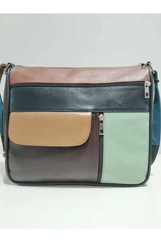 HAKİKİ DERİ ADIN ÇANTA (27CM X 25CM)-Çok Renkli 30 - ATTER