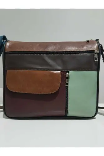 HAKİKİ DERİ ADIN ÇANTA (27CM X 25CM)-Çok Renkli 31 