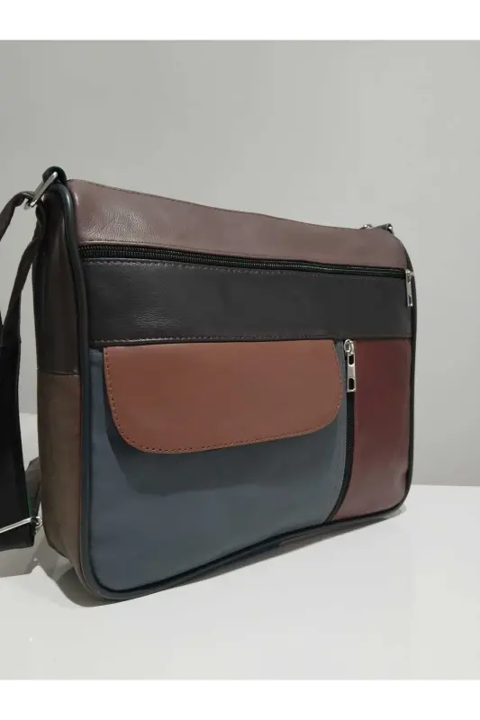 HAKİKİ DERİ ADIN ÇANTA (27CM X 25CM)-Çok Renkli 32 - 2