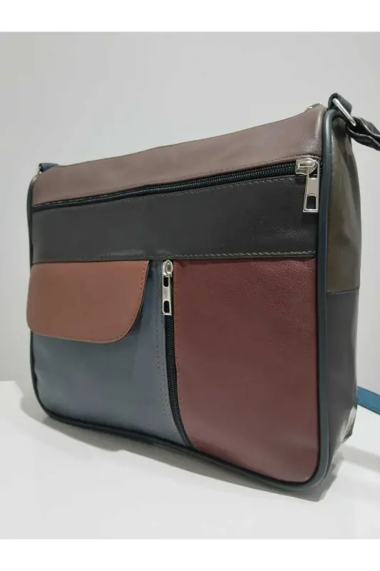 HAKİKİ DERİ ADIN ÇANTA (27CM X 25CM) - Çok Renkli 32 - 3