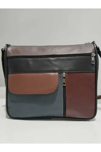 HAKİKİ DERİ ADIN ÇANTA (27CM X 25CM)-Çok Renkli 32 