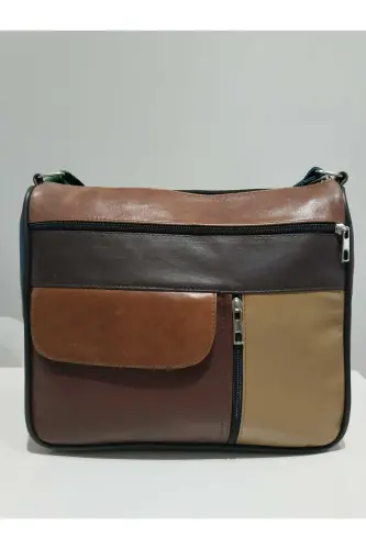 HAKİKİ DERİ ADIN ÇANTA (27CM X 25CM)-Çok Renkli 33 