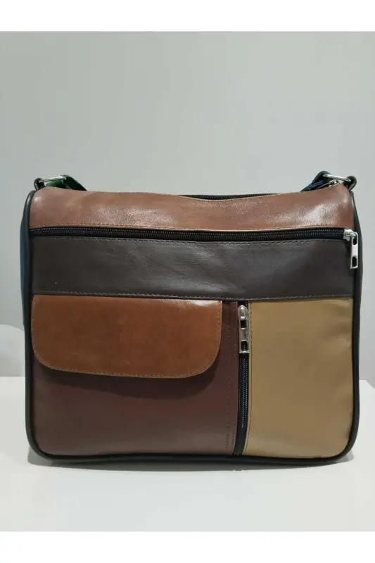 HAKİKİ DERİ ADIN ÇANTA (27CM X 25CM) - Çok Renkli 33 - 1