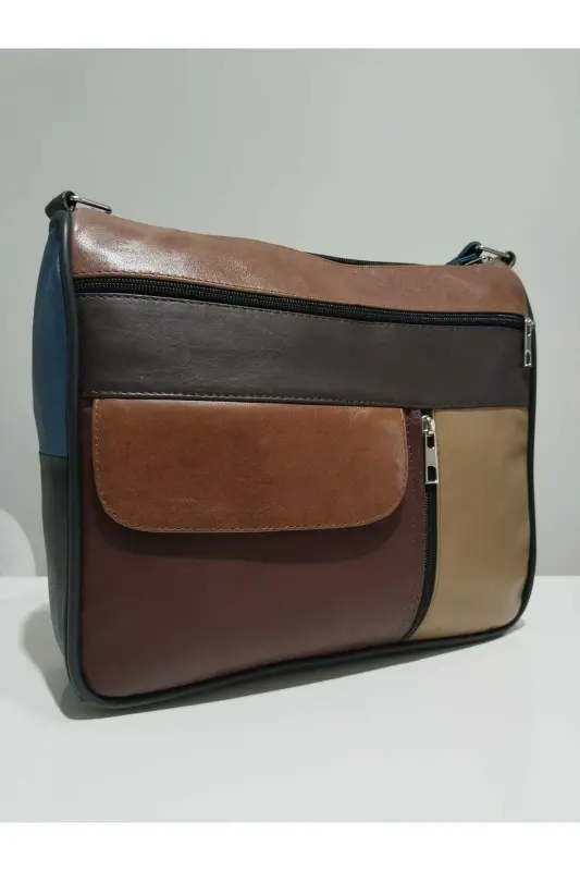 HAKİKİ DERİ ADIN ÇANTA (27CM X 25CM) - Çok Renkli 33 - 2