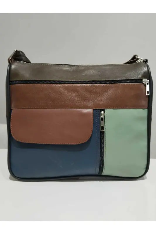 HAKİKİ DERİ ADIN ÇANTA (27CM X 25CM)-Çok Renkli 34 - ATTER