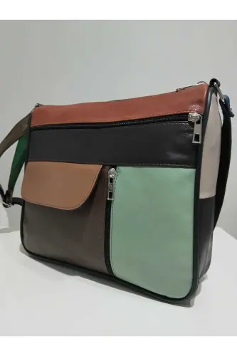 HAKİKİ DERİ ADIN ÇANTA (27CM X 25CM)-Çok Renkli 35 - 3