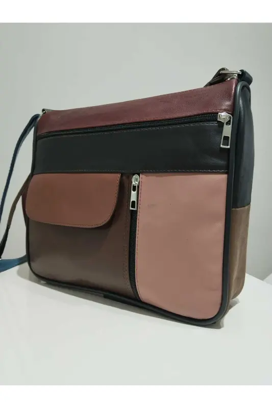 HAKİKİ DERİ ADIN ÇANTA (27CM X 25CM)-Çok Renkli 36 - 3