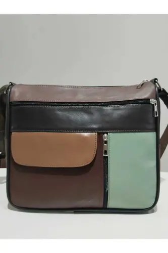HAKİKİ DERİ ADIN ÇANTA (27CM X 25CM)-Çok Renkli 37 