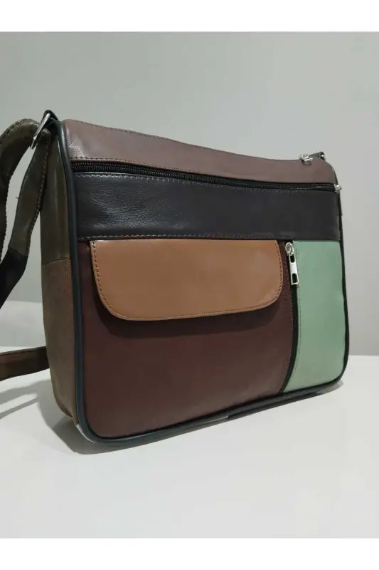 HAKİKİ DERİ ADIN ÇANTA (27CM X 25CM)-Çok Renkli 37 - 2