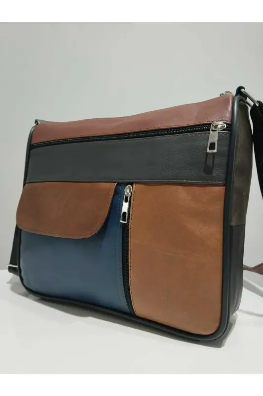 HAKİKİ DERİ ADIN ÇANTA (27CM X 25CM)-Çok Renkli 39 - 3