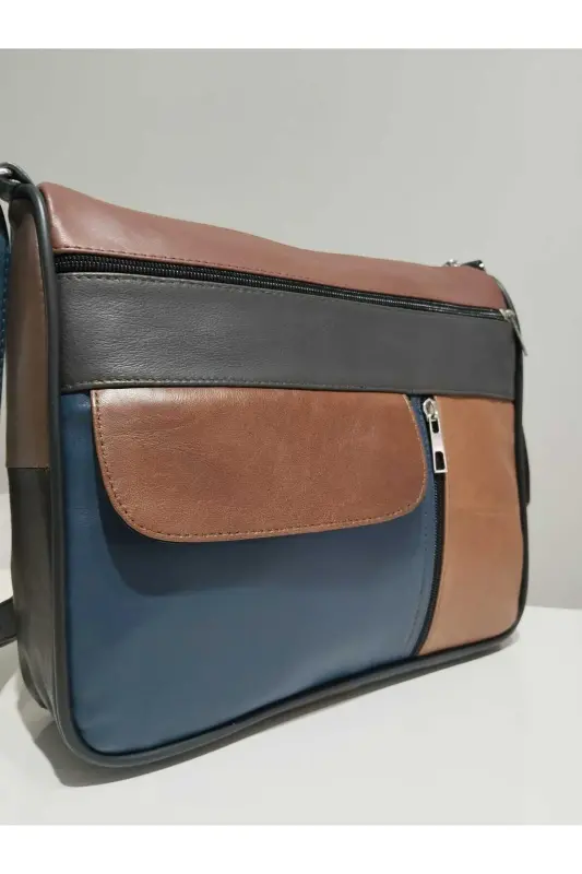 HAKİKİ DERİ ADIN ÇANTA (27CM X 25CM)-Çok Renkli 39 - 2