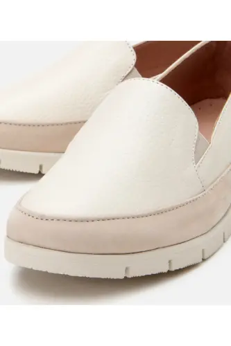 Kadın Deri Bej Loafer - BEJ-BEIGE - 4