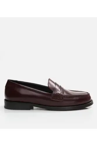 Kadın Deri Bordo Loafer - 12