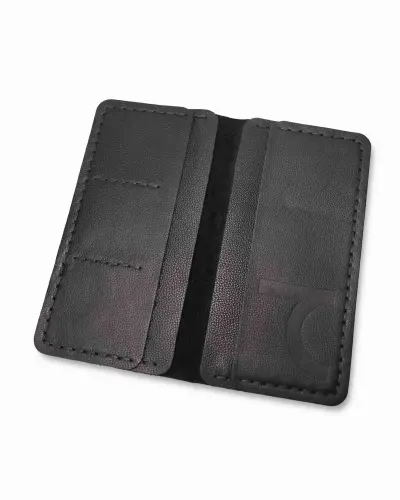 Genuine Leather Wallet - ЧЕРНЫЙ - 2