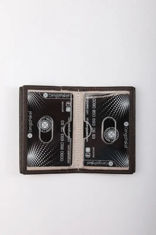 Hakiki Deri Erkek Kartlık Kahverengi-2305t-KAHVE - 6