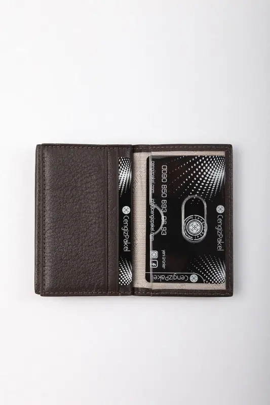 Hakiki Deri Erkek Kartlık Kahverengi-2305t-KAHVE - 7