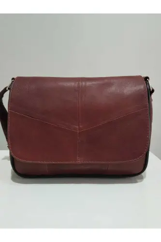 HAKİKİ DERİ KADIN ÇANTA (25CM X 20)-KIZIL - ATTER (1)