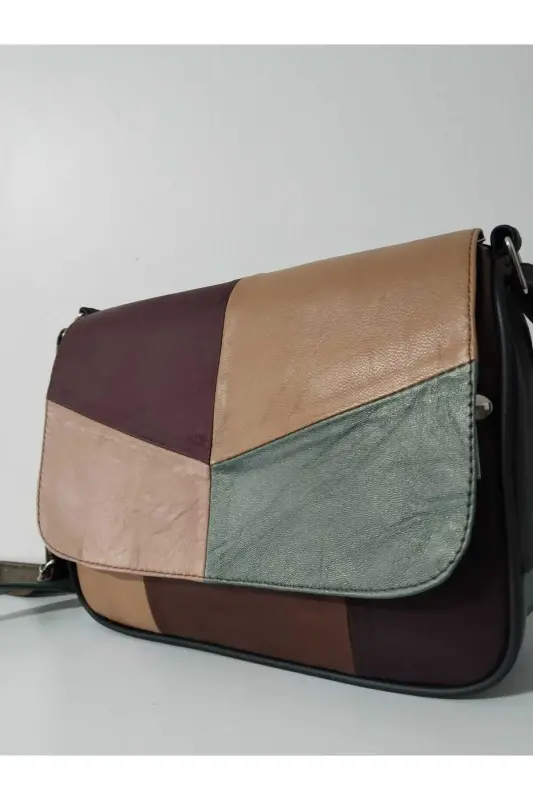 HAKİKİ DERİ KADIN ÇANTA (25CM X 20CM)-CANLI TOPRAK RENKLER 11 - 3