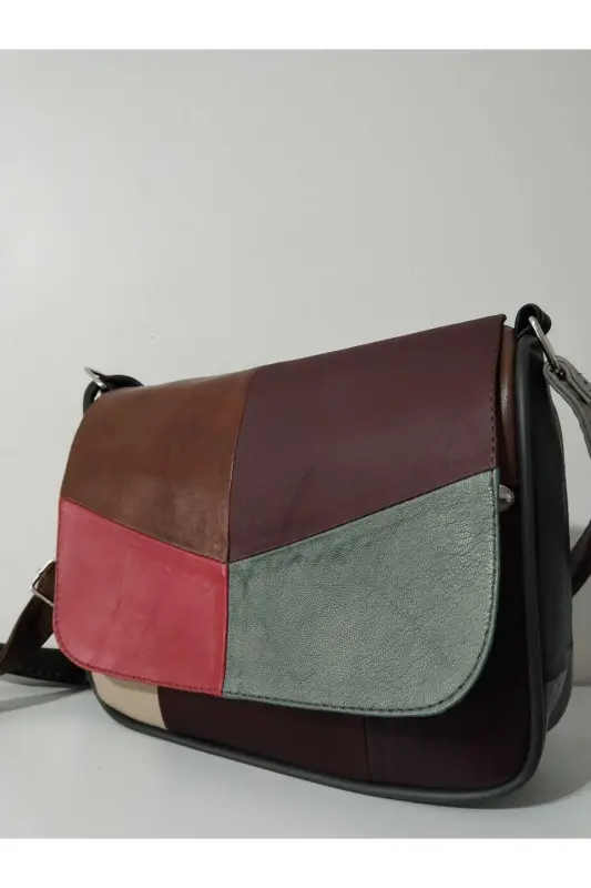 HAKİKİ DERİ KADIN ÇANTA (25CM X 20CM)-CANLI TOPRAK RENKLER 12 - 3