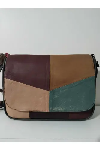 HAKİKİ DERİ KADIN ÇANTA (25CM X 20CM)-CANLI TOPRAK RENKLER 13 - ATTER (1)
