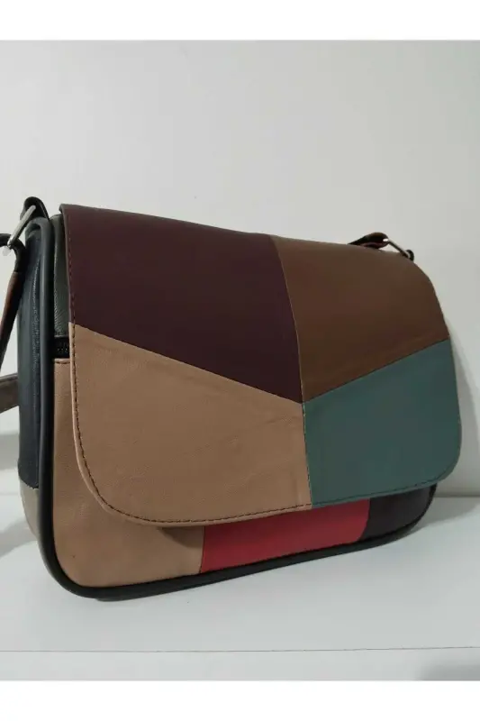 HAKİKİ DERİ KADIN ÇANTA (25CM X 20CM)-CANLI TOPRAK RENKLER 15 - 2