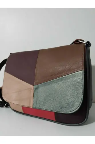 HAKİKİ DERİ KADIN ÇANTA (25CM X 20CM)-CANLI TOPRAK RENKLER 15 - 3