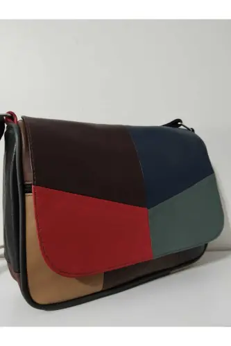 HAKİKİ DERİ KADIN ÇANTA (25CM X 20CM)-CANLI TOPRAK RENKLER 17 - ATTER (1)