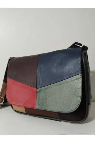 HAKİKİ DERİ KADIN ÇANTA (25CM X 20CM)-CANLI TOPRAK RENKLER 17 - 3