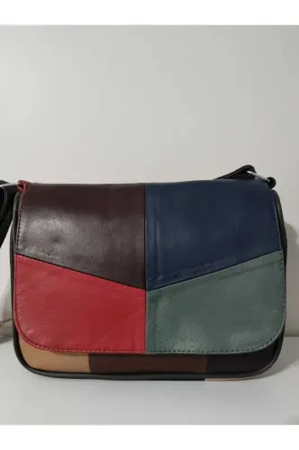HAKİKİ DERİ KADIN ÇANTA (25CM X 20CM)-CANLI TOPRAK RENKLER 17 