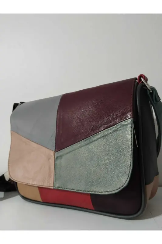HAKİKİ DERİ KADIN ÇANTA (25CM X 20CM)-CANLI TOPRAK RENKLER 18 - 3