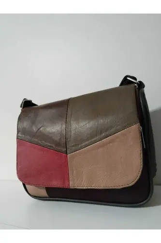 HAKİKİ DERİ KADIN ÇANTA (25CM X 20CM)-CANLI TOPRAK RENKLER 19 - ATTER (1)