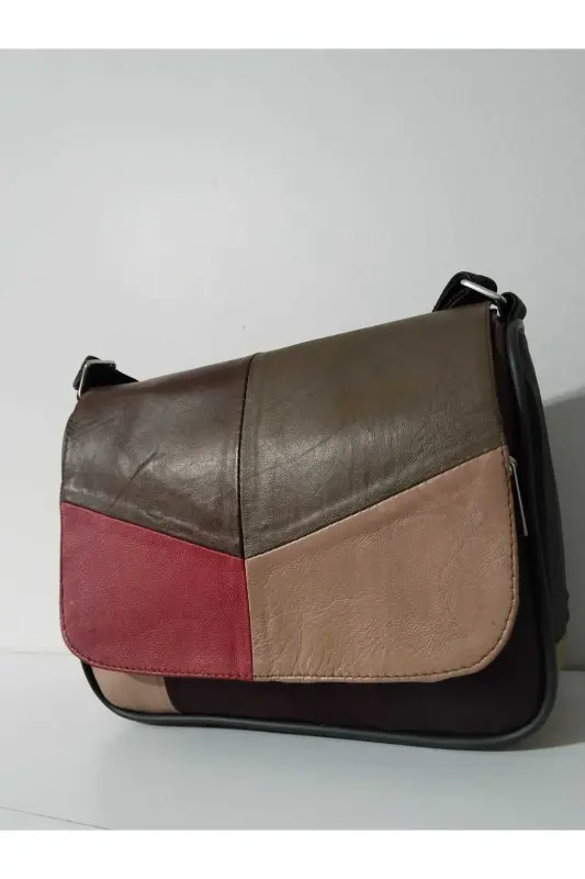 HAKİKİ DERİ KADIN ÇANTA (25CM X 20CM)-CANLI TOPRAK RENKLER 19 - 2