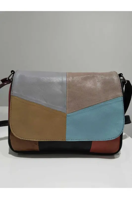 HAKİKİ DERİ KADIN ÇANTA (25CM X 20CM)-Çok Renkli 1 - ATTER