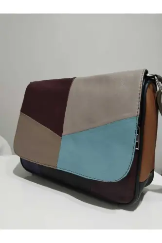 HAKİKİ DERİ KADIN ÇANTA (25CM X 20CM)-Çok Renkli 10 - 3