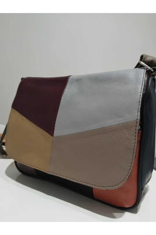 HAKİKİ DERİ KADIN ÇANTA (25CM X 20CM) - Çok Renkli 2 - 3