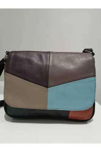 HAKİKİ DERİ KADIN ÇANTA (25CM X 20CM)-Çok Renkli 4 