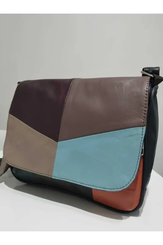 HAKİKİ DERİ KADIN ÇANTA (25CM X 20CM)-Çok Renkli 4 - 3