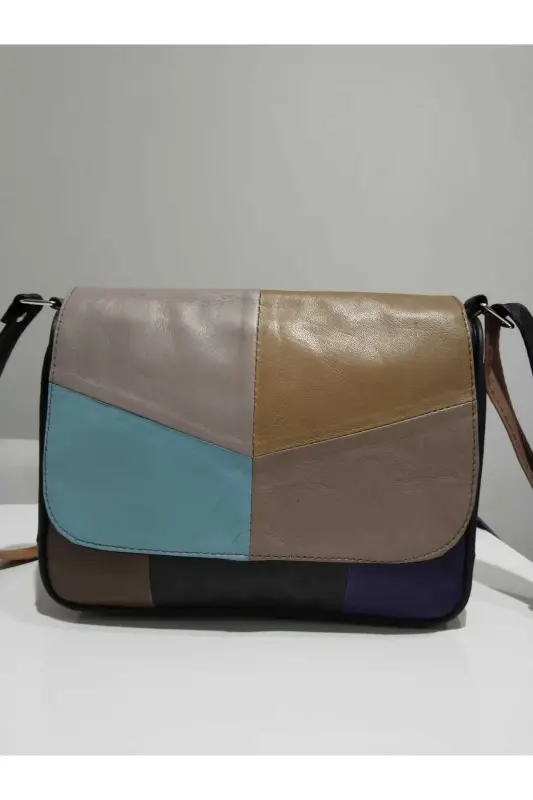 HAKİKİ DERİ KADIN ÇANTA (25CM X 20CM)-Çok Renkli 5 - 1