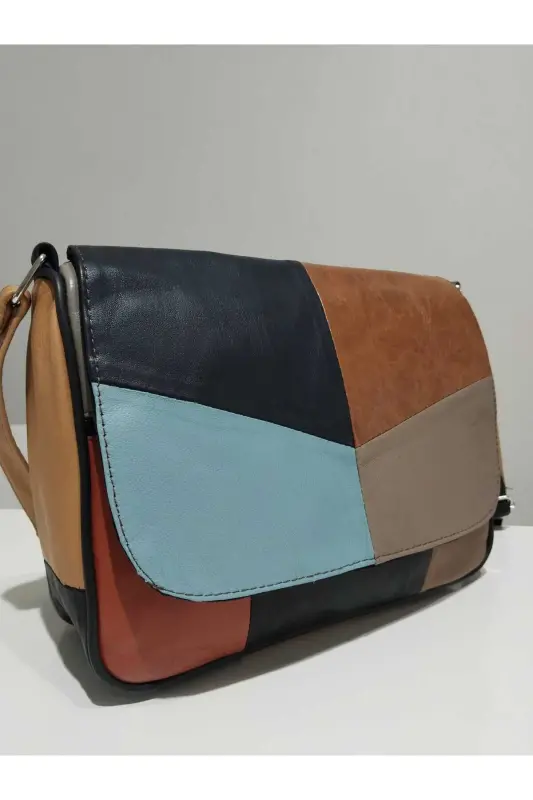 HAKİKİ DERİ KADIN ÇANTA (25CM X 20CM)-Çok Renkli 6 - 2