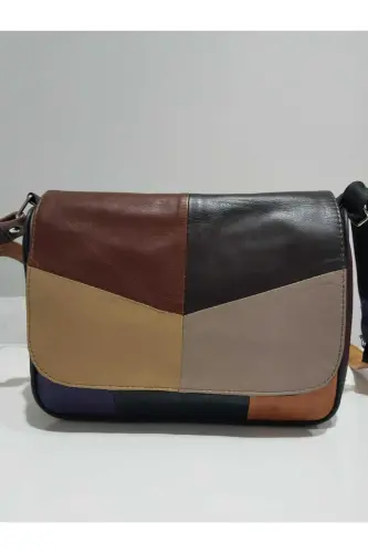 HAKİKİ DERİ KADIN ÇANTA (25CM X 20CM)-Çok Renkli 7 