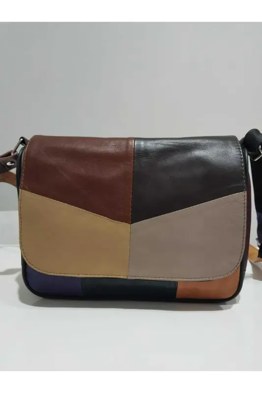 HAKİKİ DERİ KADIN ÇANTA (25CM X 20CM)-Çok Renkli 7 - 1