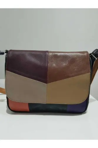 HAKİKİ DERİ KADIN ÇANTA (25CM X 20CM) - Çok Renkli 8 