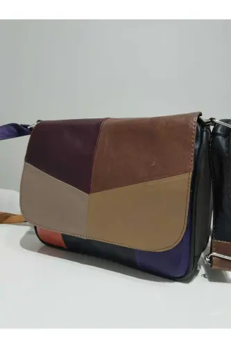 HAKİKİ DERİ KADIN ÇANTA (25CM X 20CM)-Çok Renkli 8 - 3