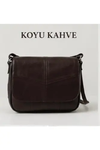 HAKİKİ DERİ KADIN ÇANTA (25CM X 20CM) - Kahverengi (KOYU) - ATTER (1)