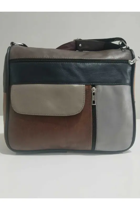 HAKİKİ DERİ KADIN ÇANTA (27CM X 25) - Çok Renkli 70 - ATTER